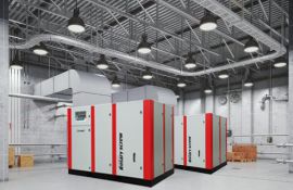 螺桿空壓機(jī)組高效的電機(jī)，使用壽命同比長10年[廣西意朗]