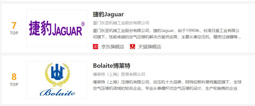 空壓機(jī)哪個(gè)品牌好 空壓機(jī)哪個(gè)品牌好