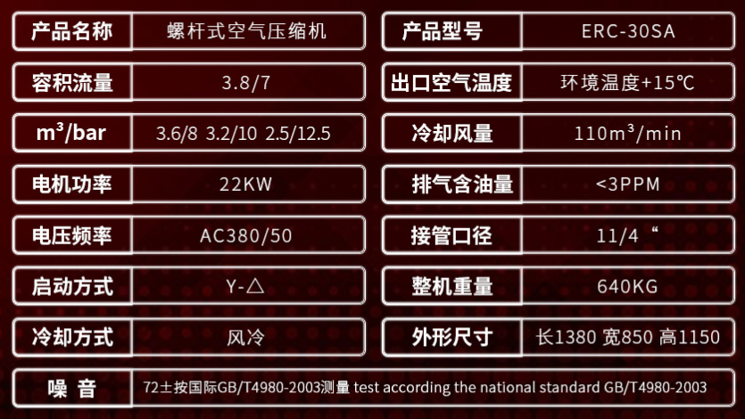 空壓機(jī)規(guī)格型號(hào)
